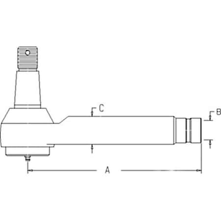 Aftermarket RH Tie Rod End Fits John Deere Fits JD Tractor 7210 7410 7510 7610 7710 RE161021